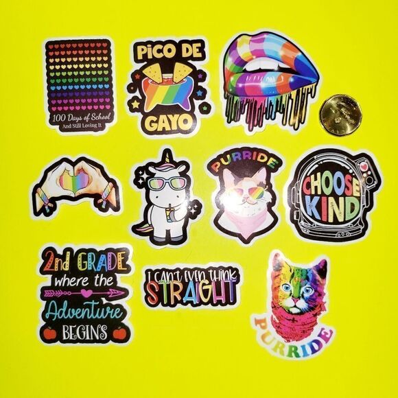 3/$20 Brand new 10x Waterproof Funny stickers #1 - Picture 1 of 1